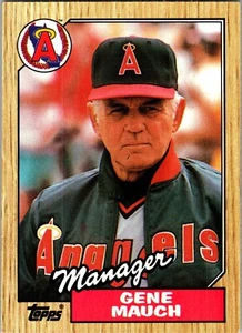 Trade Card Gene Mauch 1987 Topps #518 MLB Major League Baseball Atlanta Braves - Picture 1 of 2