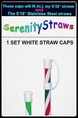 STRAW CAPS for  1/4", 9/32", 5/16" and 3/8" (READ DESCRIPTION!!) - Image 1 of 4