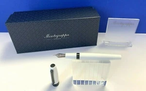 Montegrappa Fortuna Füllhalter M Feder schneeweiß Schwarz Fountain pen NEU !!! - Bild 1 von 6