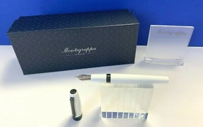 Montegrappa Fortuna Füllhalter M Feder schneeweiß Schwarz Fountain pen NEU !!! - Bild 1 von 4