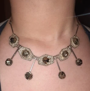 Art Deco Set Phyrit Silber Schmuckset Vintage Antik - Bild 1 von 8