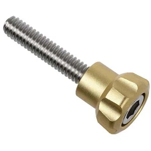 Rueda de perno de cuello de alimentación de tinte - polvo dorado - Imagen 1 de 1