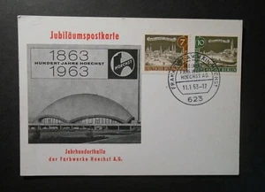 GERMANIA ,GERMANY, BERLIN 1963" Vedute di Berlino" 7 e 10pf on Postkarte Hoechst - Imagen 1 de 1