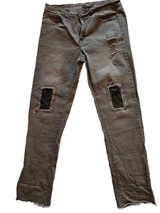 Jeans donna Lucky and Blessed taglia 14 pantaloni denim toppe pizzo - Foto 1 di 21