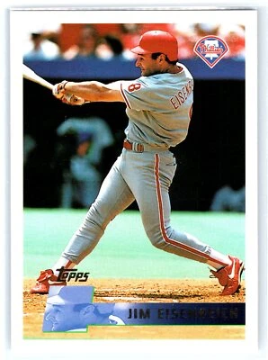 1996 Topps Baseball #66 Jim Eisenreich    Philadelphia Phillies - Image 1 of 2