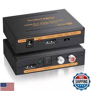 avedio links 8K HDMI Audio Extractor Splitter, 1080P HDMI Audio Converter Aap - Picture 1 of 5