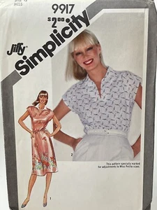 Vintage Simplicity Muster Pullover Kragen Kleid & Tunika Shirt 80er Schnitt Gr. 12 - Bild 1 von 2