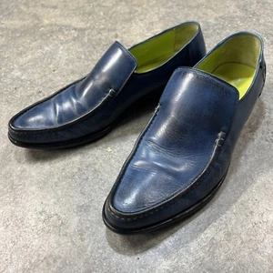 OLIVER SWEENEY Blue RAVIOLI Leather Loafers UK 10.5 US 11.5 - Picture 1 of 9