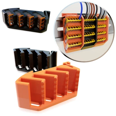 SULDEX Hutschienenhalter passend für Wago Klemmen 2273 203 205 208 Halterung Hutschiene