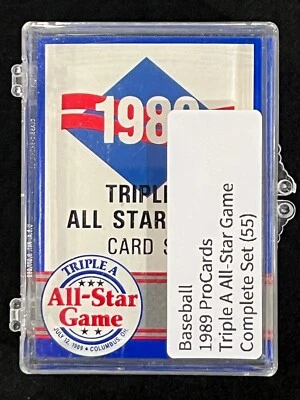Juego completo ProCards Triple A All-Star Game 1989 (55) Williams/Alomar/Zeile Foto 1 de 4