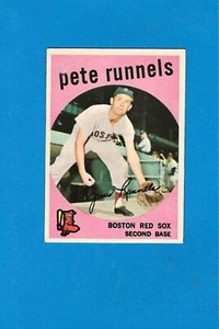 1959 Topps Set-Break #370 Pete Runnels Red Sox EX to Near MINT