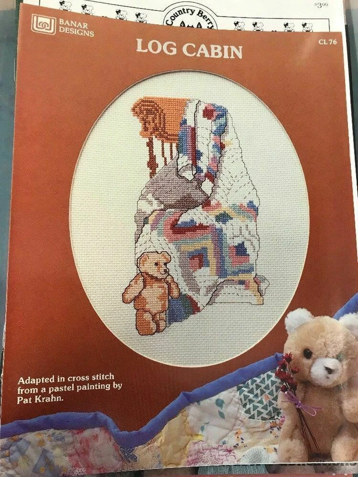 Cross Stitch Pattern Booklet: Log Cabin (Pat Krahn, Banar Designs) - Image 1 of 1