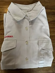 New 2011 BSA Vented Ladies Plus 1X Boy Scout Uniform LS Shirt Soft Polyester NWT - Picture 1 of 14