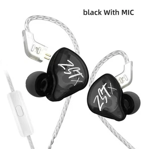 High-End In Ear Kopfhörer KZ ZSTx Pro Mic Black Messing In-Ear Premium Ohrhörer - Picture 1 of 13