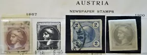 Austria - Newspaper Stamps: Lot 5 - (Details below) VF - 2021 cat. value $225.65 - Picture 1 of 2