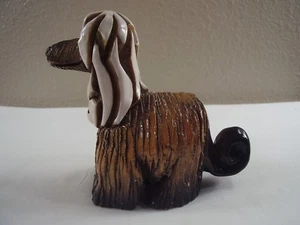 Artesania RINCONADA Uruguay #121 Keramik AFGHANISCHER HUND Hund FIGUR Rentner #1 - Bild 1 von 7