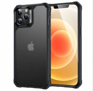 iPhone 12 Pro Max Air Armor Hard Case, Mat Black - Picture 1 of 11
