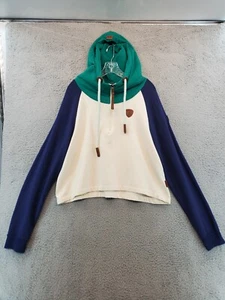 Wanakome Damen 1/2 Reißverschluss Skimmer Farbblock Kapuzenpullover Größe Extra Large - Bild 1 von 23