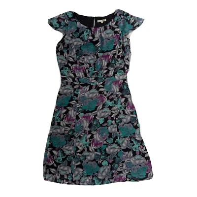 Vestido para mujer Laura Ashley talla 8 multicolor floral calce y acampanado manga corta Foto 1 de 4