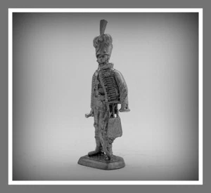 ⭐️Tin Soldiers Action Figurines French Hussar French Army 54 mm . Unpainted⭐️ - Picture 1 of 1