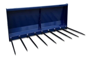 Frontladergabel Mistgabel Dunggabel Euroaufnahme 180 cm 9 Zinken je 870 mm lang - Bild 1 von 8