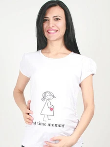 Umstandsmode T-Shirt witzig süß | Schwangerschaft Geschenk | First time mommy K - Bild 1 von 6