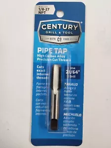Nuevo grifo de tubería Century Drill & Tool Co. 1/8-27 NPT #95201 hecho en Japón - Imagen 1 de 1