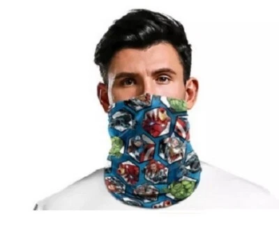 Captain America Hulk Ironman Gaiter Mask Face Superhero Scarf Ice Silk Cloth New - Image 1 of 4