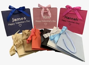 Bolsa de regalo con nombre personalizado - novia novio marido esposa - Imagen 1 de 12