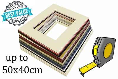 Cut to Size Picture Photo Bevel Edge Mount up to 50 x 40cm - Image 1 of 2