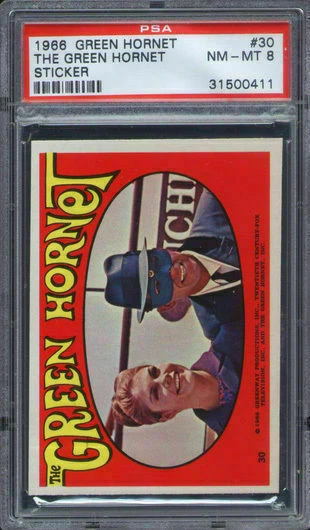 1966 Topps Green Hornet Stickers #30 PSA 8 - Image 1 of 1