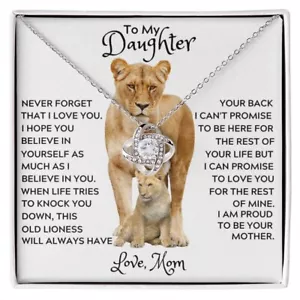 To My Daughter Necklace Father to Daughter Birthday Gift From Dad to Daughter - Picture 1 of 14