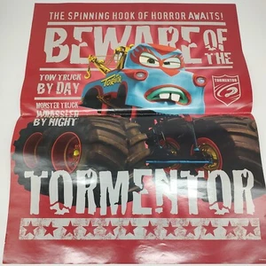 Disney Pixar Cars Toon Wall Poster Mater Tormentor 2010 Rare 2 side 16x20 - Picture 1 of 4