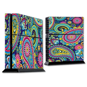 PS$ Playstation console skins decals wrap - Colorful Paisley Mix - Picture 1 of 1
