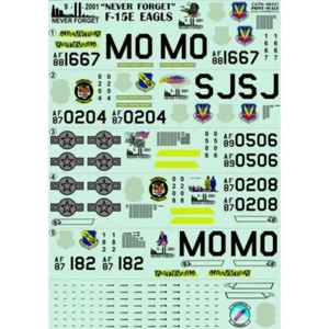 Print Scale 48-031 Decal for airplane 1:48 F-15E Part 2 Waterslide decals - Picture 1 of 24