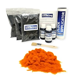 Kit de Flocking Orange Flock Grande Paquete Triple Tablero Flocado Kit Completo Coche de Flocking - Imagen 1 de 3