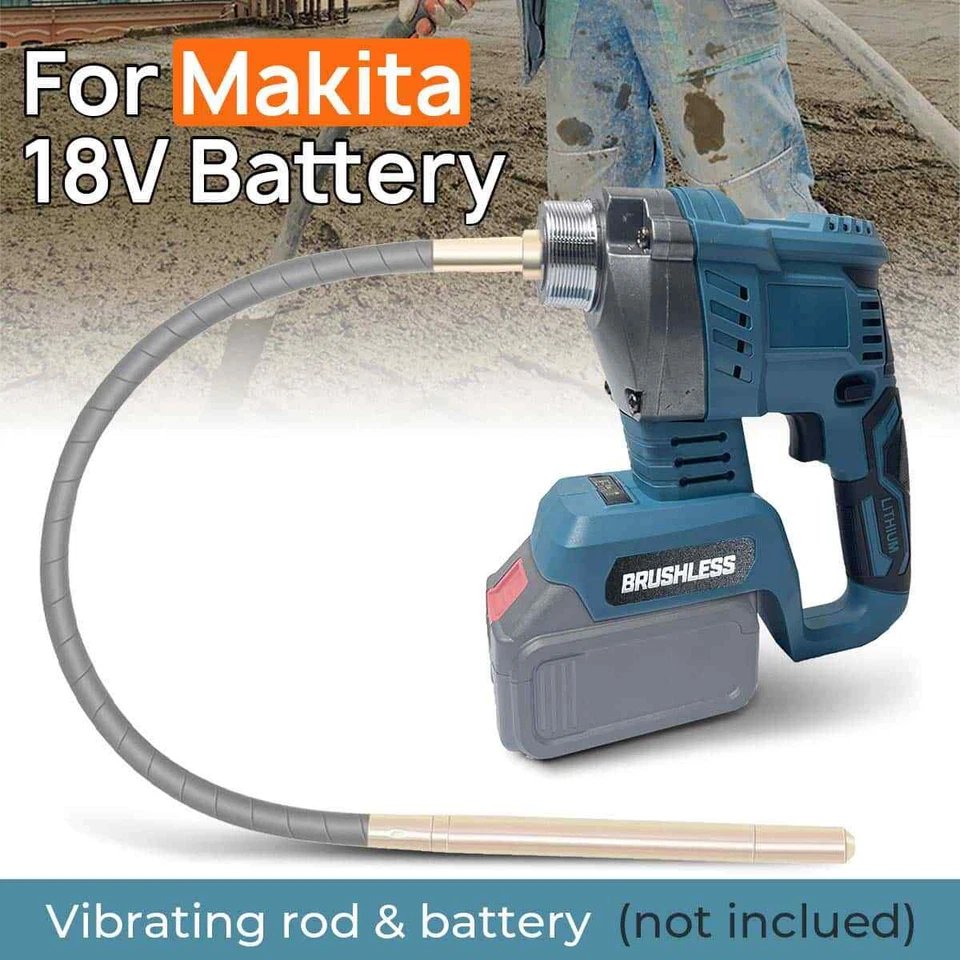 Handheld Cordless Concrete Vibrator Cement Vibrating For Makita 18V No Battery - Image 1 of 4