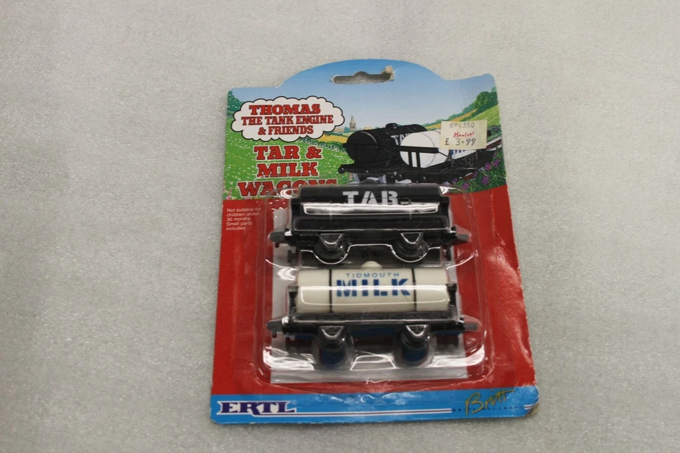 Shining Time Station Milk and Tar Wagons 1992 Ertl Thomas Train Friends 4001