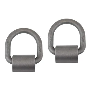  2 PCS Weld-on Forged Ring Tie down Rings Trailers Welded D-ring Anchor - Picture 1 of 12