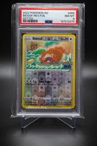 Bidoof [Ditto] PSA 8 NM-MT 2022 Pokémon GO #059 - Reverse Holo Secret Peel Karte - Bild 1 von 2
