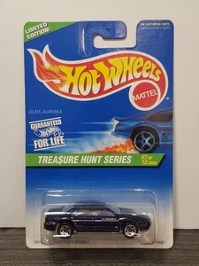Rare 1997 Hot Wheels Treasure Hunt Olds Aurora Purple 5SP #584 1:64 NIP - Picture 1 of 10