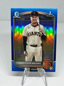 Djean Macares 2025 Bowman Chrome Blue Refractor /150 #BCP-237 Giants - Picture 1 of 2