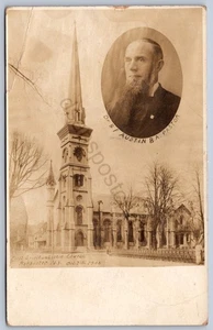 K32/ Rochester New York RPPC Postkarte um 1910 Erste Spiritualistische Kirche 1357 - Bild 1 von 2