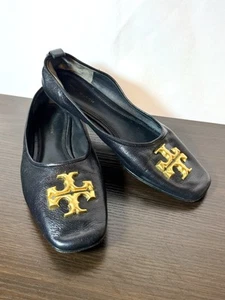 Tory Burch Eleanor Lederschuhe schwarz Größe 7 - Bild 1 von 7