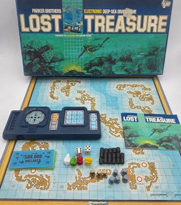 Juego de mesa electrónico Lost Treasure 1982 probado de colección Parker Brothers *LEER* Foto 1 de 4