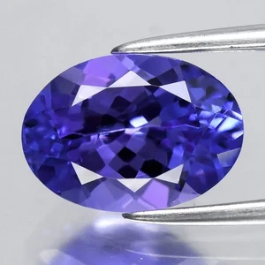 💎 2,30ct IF Oval Natürlicher AAA Violett Blau Tansanit - Hervorragender Tansania Edelstein - Bild 1 von 4