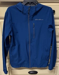 Eddie Bauer Mens Cloud Cap Stretch 2.0 Waterproof Rain Jacket Blue Size S - Picture 1 of 4