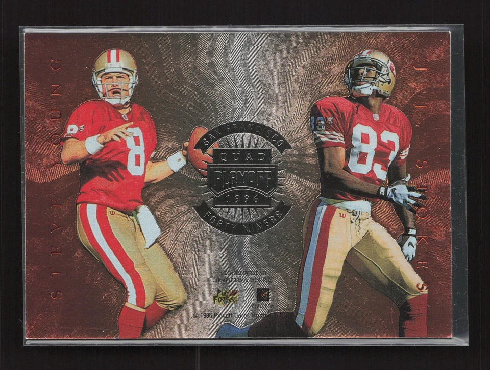 Floyd /Loville /Stokes / Young 1996 Playoff Absolute #26 Quad Series TY1 - Image 1 of 2