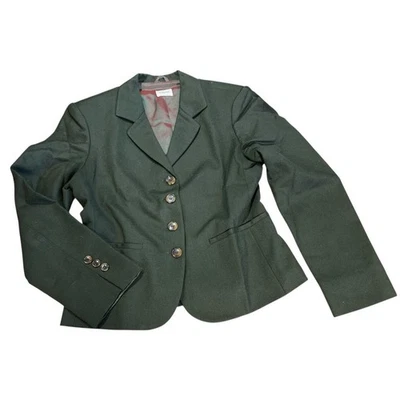 Blazer De Colección UCoB United Colors Of Benetton Italia 100% Lana 4 Botones Talla 38 Verde Foto 1 de 4