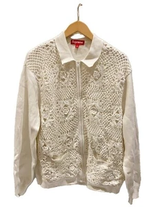 Cárdigan Supreme Other 25SS Crochet Cremallera L Seda WHT Usado - Imagen 1 de 6